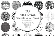 60% OFF! 50 Hand-Drawn Patterns