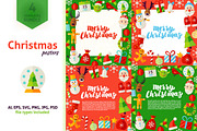 Merry Christmas Greeting Posters