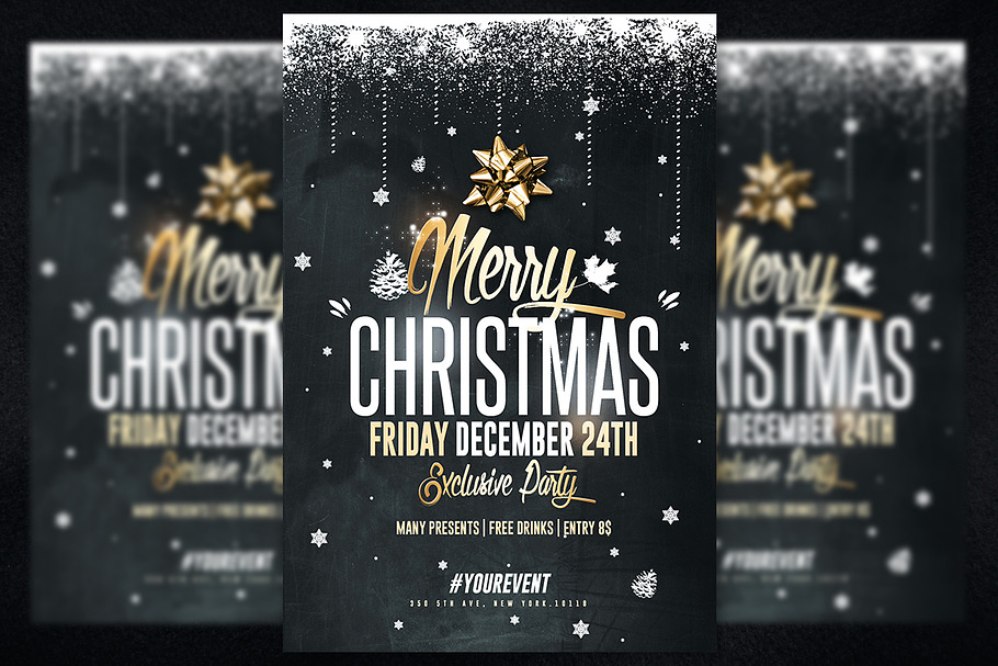 Christmas Party - Psd Invitation in Templates - product preview 8