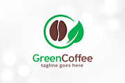 Green Coffee Logo Template