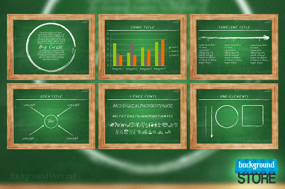 Blackboard PowerPoint Presentation in PowerPoint Templates - product preview 1