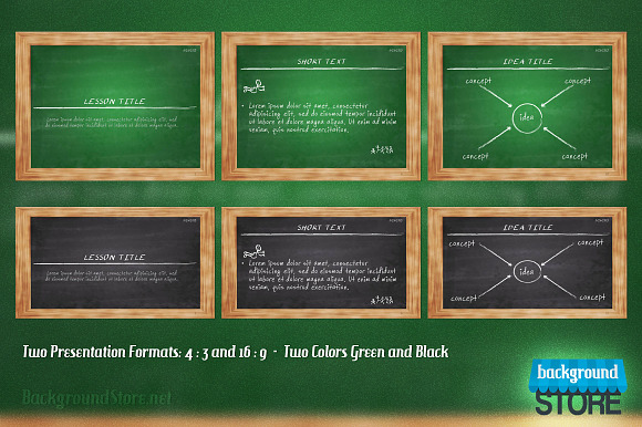 Blackboard PowerPoint Presentation in PowerPoint Templates - product preview 2