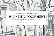 85 Science Equipment Illustrations