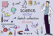 Science. Vector sketch  collection.