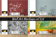 Wall Mockup - Sticker Mockup Vol 131