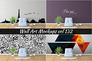 Wall Mockup - Sticker Mockup Vol 132