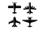 Different Airplane Icon Set