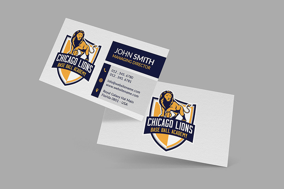 Sports Business Card Design in Business Card Templates - product preview 8