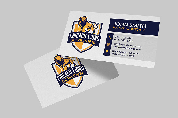 Sports Business Card Design in Business Card Templates - product preview 1