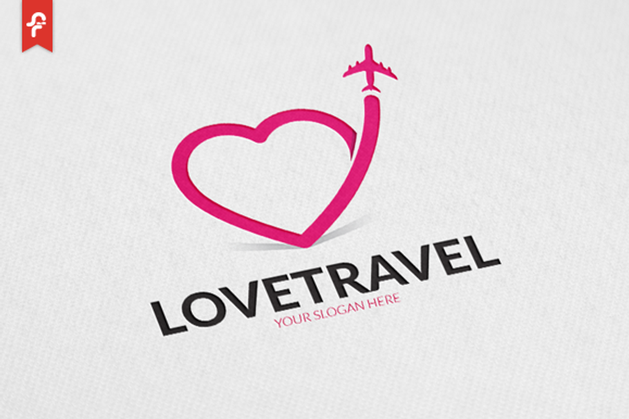 Love Travel Logo in Logo Templates - product preview 8