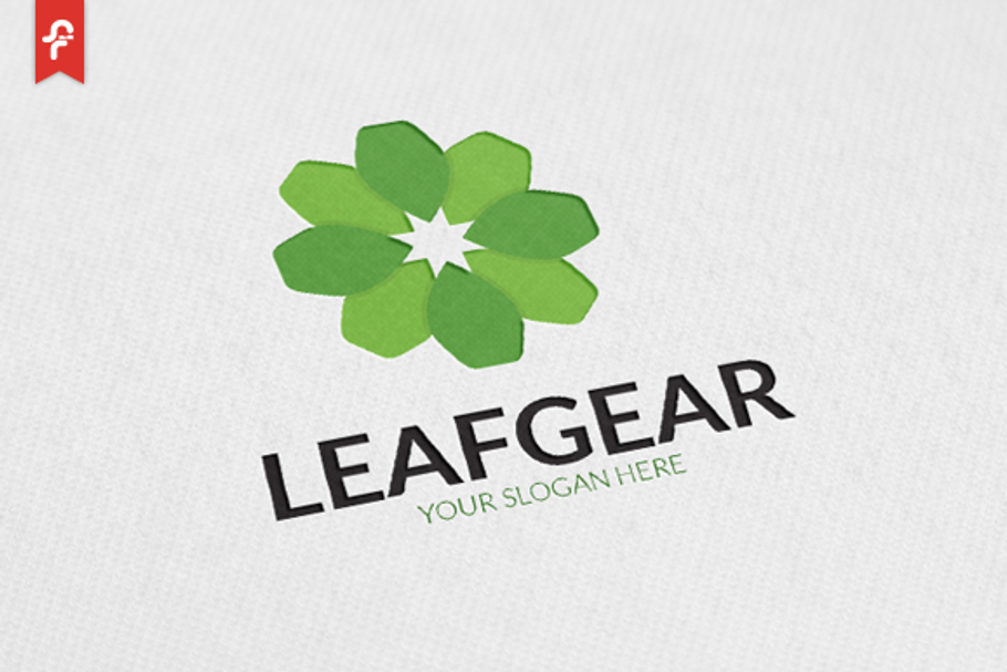 Leaf Gear Logo in Logo Templates - product preview 8