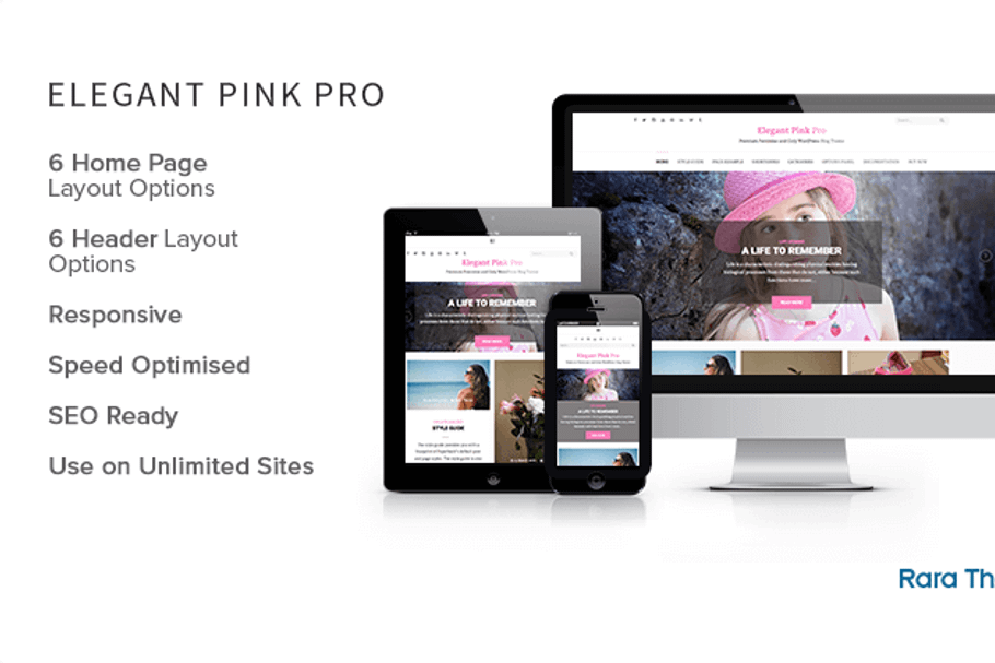 Elegant Pink Pro: Feminine Theme
