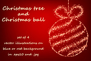 Christmas tree and Christmas ball