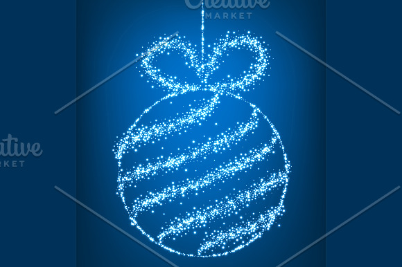 Christmas tree and Christmas ball in Illustrations - product preview 4