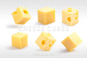 Cheese cubes set