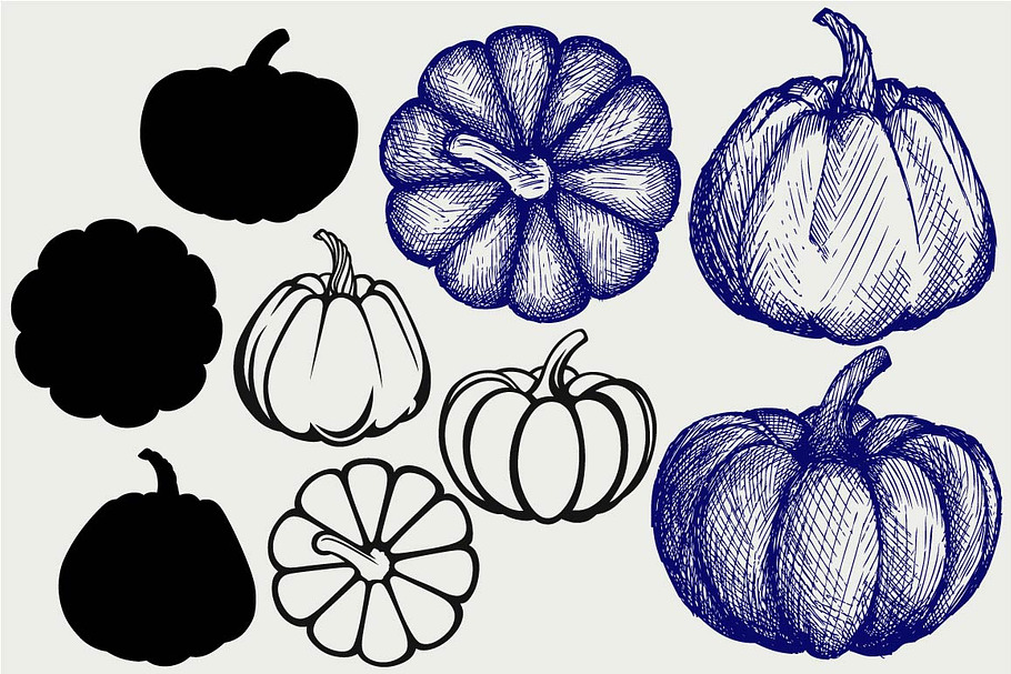 Pumpkins SVG in Thanksgiving Icons - product preview 8