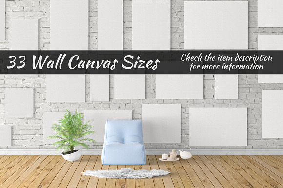 Canvas Mockups Vol 132 in Print Mockups - product preview 4