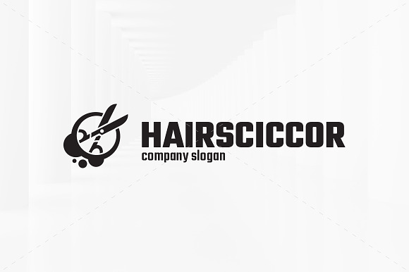 Hair Scissors Logo Template in Logo Templates - product preview 5