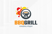 BBQ Grill Logo Template