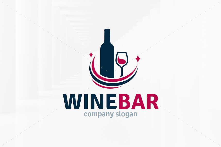 Wine Bar Logo Template in Logo Templates - product preview 8