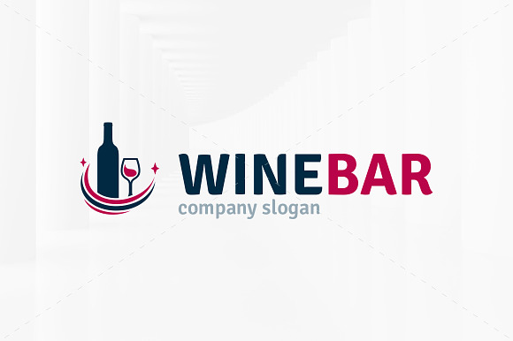 Wine Bar Logo Template in Logo Templates - product preview 1