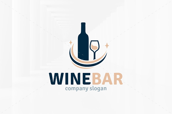 Wine Bar Logo Template in Logo Templates - product preview 2