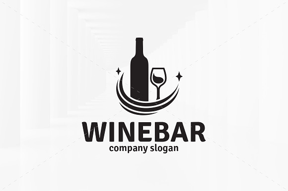 Wine Bar Logo Template in Logo Templates - product preview 3