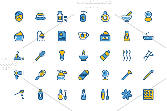 100+ Beauty and Spa Icons Set in Graphics - product preview 1