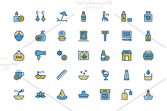 100+ Beauty and Spa Icons Set in Graphics - product preview 2