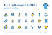 125+ Fashion and Clothes Icons Set
