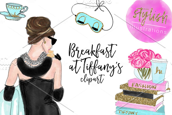 Breakfast at Tiffany's Clipart
