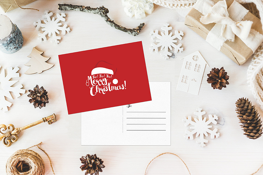 Christmas Card and Postcard in Postcard Templates - product preview 8