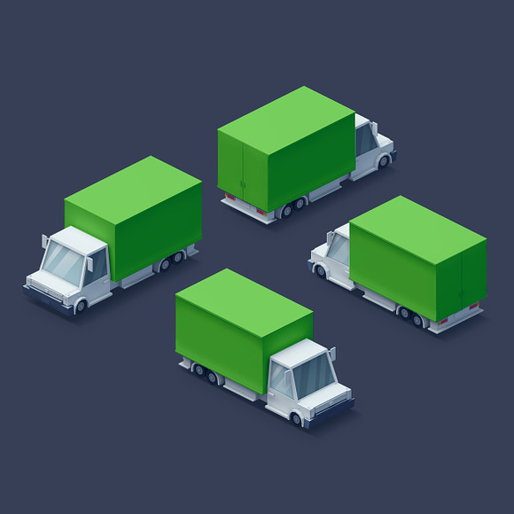 Low Poly 2D Cars in Objects - product preview 7