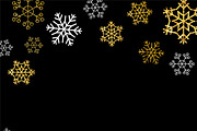 Snowflakes vector background