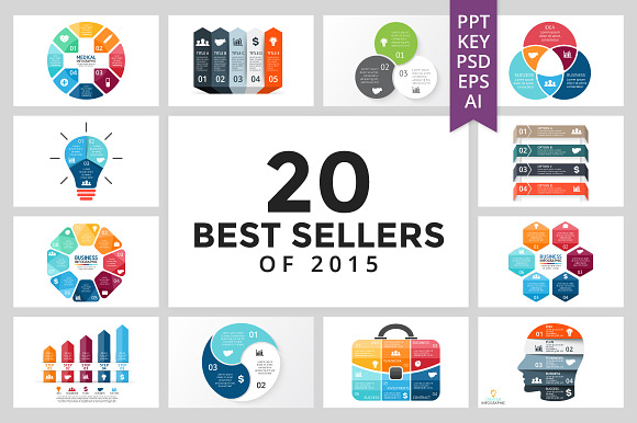 20 Best Sellers of 2015 in Keynote Templates - product preview 2