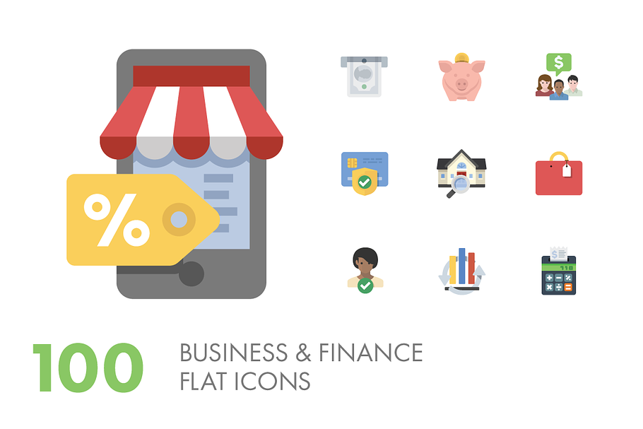 100 Business & Finance Icons in Business Icons - product preview 8