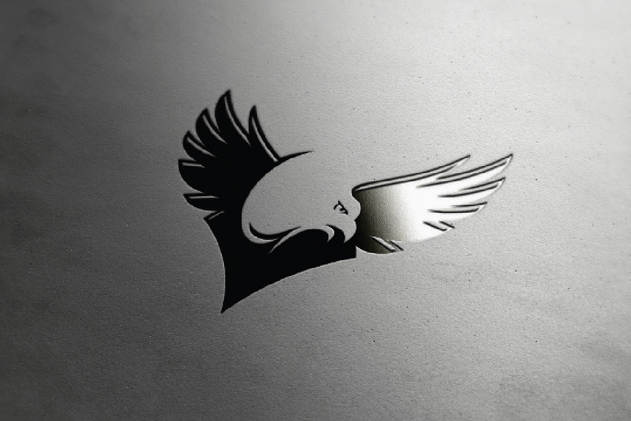 4 Abstract Eagle Hawk Falcon Wings in Logo Templates - product preview 8