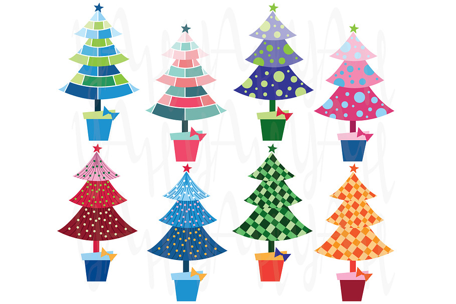 Christmas Trees Element