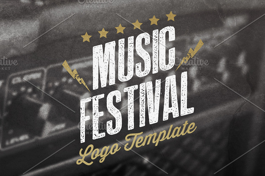Music Festival Logo Template