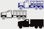 Military truck SVG