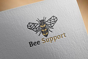 Bee Support Logo Template