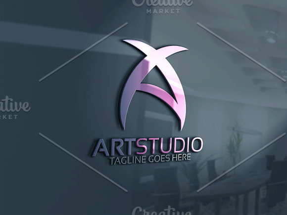 Art Studio - Letter A Logo in Logo Templates - product preview 1
