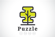 Puzzle Tree Logo Template
