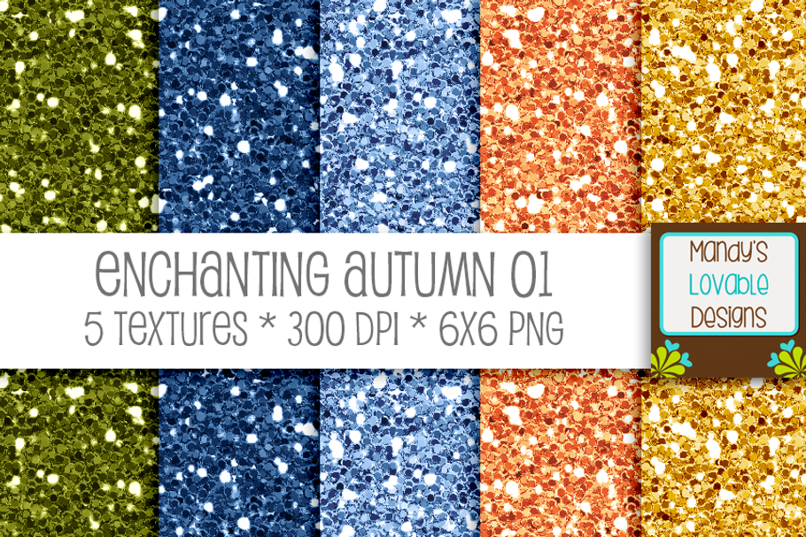 Enchanting Autumn 01 Digital Glitter