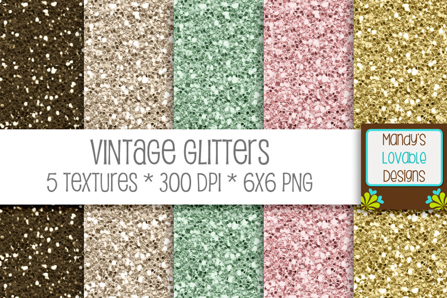 Vintage Glitter Textures in Textures - product preview 8