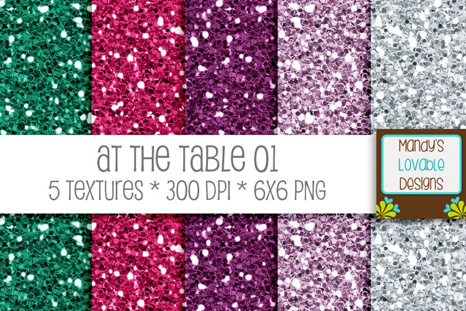 At The Table Glitter Textures