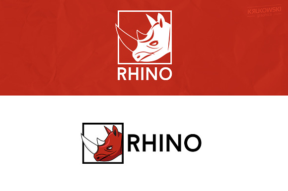 Rhino Animal Logo in Logo Templates - product preview 1