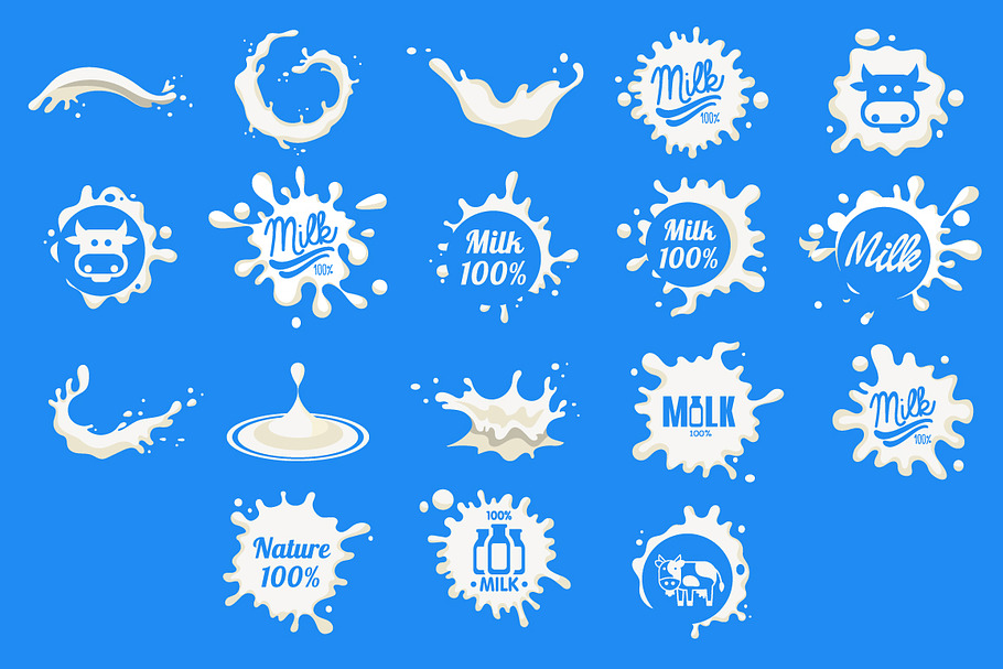 Milk Logo and Labels in Logo Templates - product preview 8