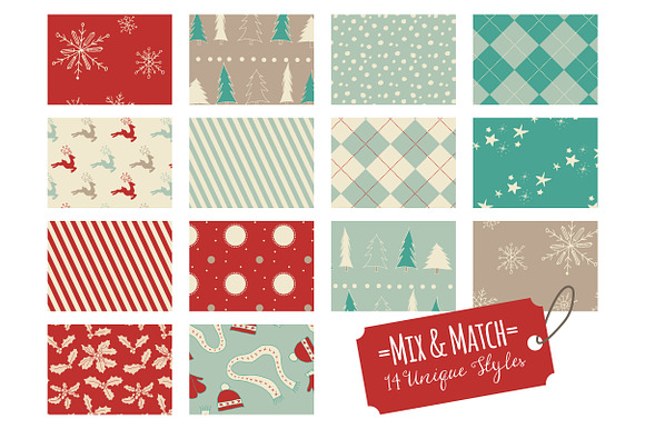 Christmas Digital Paper Pack! in Patterns - product preview 1