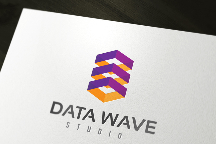 Data Wave in Logo Templates - product preview 8
